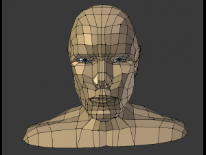 mens head low poly 3D Model