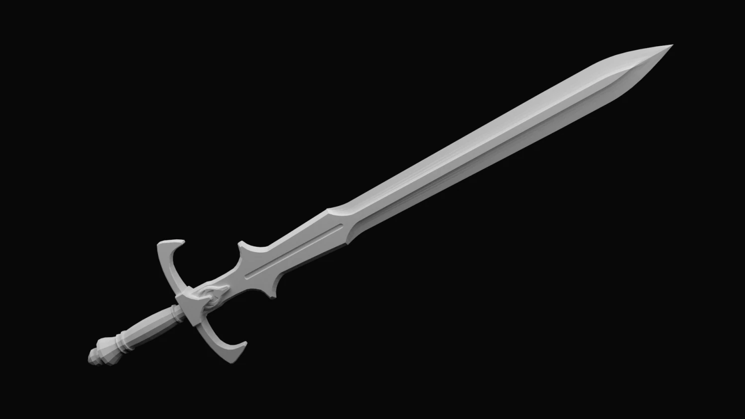 sword 3D Model .c4d .max .obj .3ds .fbx .stl .blend 