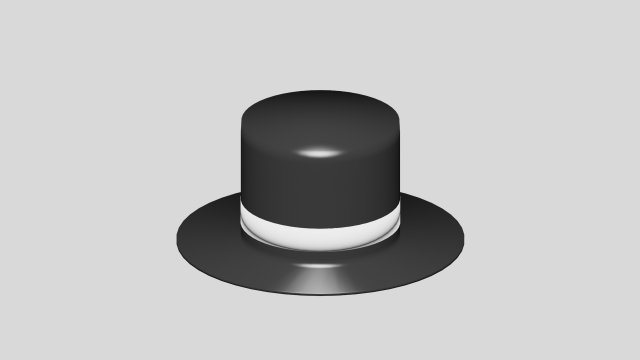 english cylinder hat Modello 3D .c4d .max .obj .3ds .fbx .stl .blend 