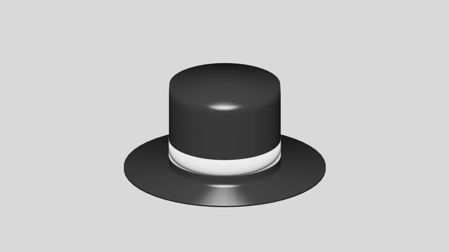 english cylinder hat 3D Model .c4d .max .obj .3ds .fbx .stl .blend