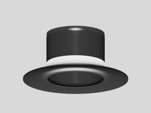 english cylinder hat Modello 3D