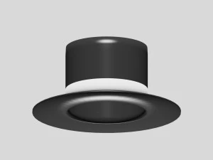 english cylinder hat 3D Model