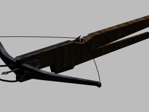 crossbow middle ages 3D 模型