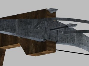 kruisboog middeleeuwen 3D Model