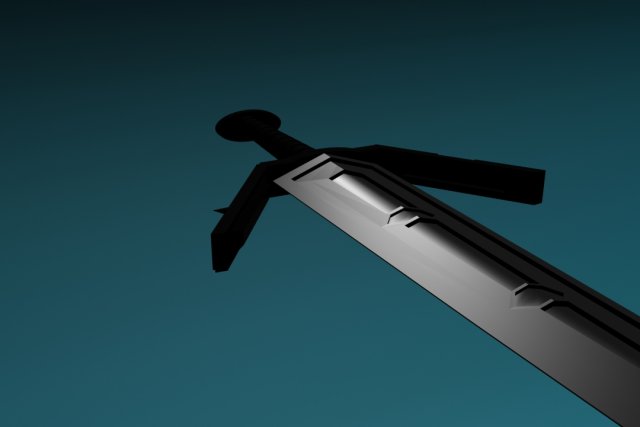 sword 3D Model .c4d .max .obj .3ds .fbx .stl .blend 