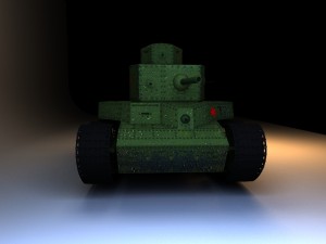 prototype medium tank t-24 3D मॉडल