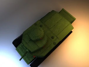 prototype medium tank t-24 3D Model
