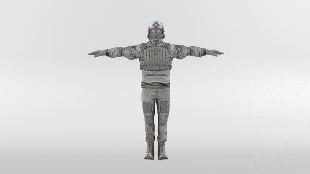 usa winter soldier 3D 模型 .c4d .max .obj .3ds .fbx .stl .blend
