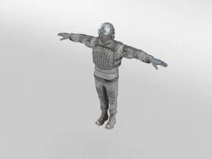 usa winter soldier 3D Model