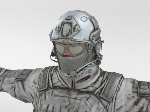 usa winter soldier 3D 模型