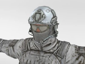 usa winter soldier 3D Model