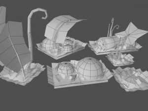 magic plant pack Modello 3D