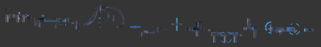 background sf pack 3D Модель .c4d .max .obj .3ds .fbx .stl .blend 