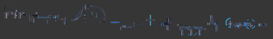 pacchetto sf di sfondo Modello 3D .c4d .max .obj .3ds .fbx .stl .blend