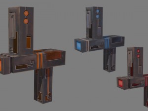 background sf pack 3D Модель