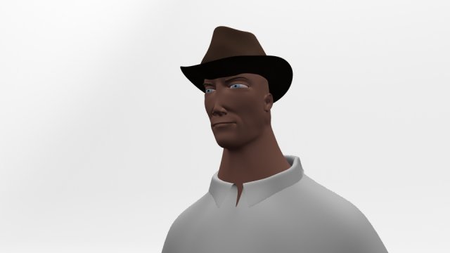explorer cartoon character 3Dモデル .c4d .max .obj .3ds .fbx .stl .blend 