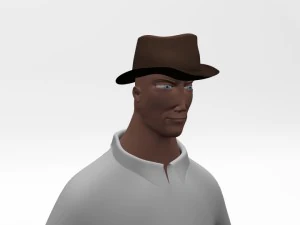 explorer cartoon character 3D Model