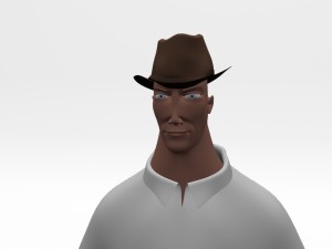 explorer cartoon character 3Dモデル
