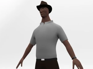 explorer cartoon character 3D Model