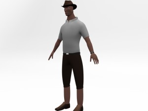 explorer cartoon character 3Dモデル