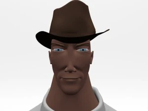 explorer cartoon character 3D Model