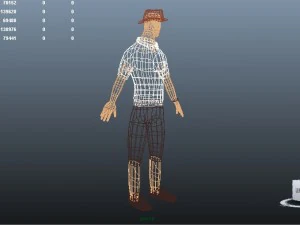 explorer cartoon character 3D Model
