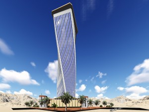 modern tower building 2016 3Dモデル