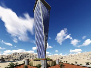 modern tower building 2016 3D Model
