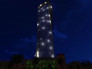 modern tower building 2016 3D Model