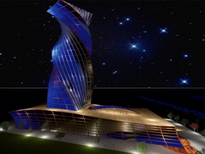 modern tower building 3D 模型