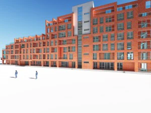 high detailed complex building 3D Model