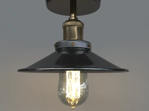 american country industrial loft lamp 3D Model