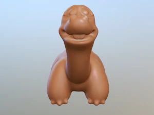 Cute friendly dinosaur for 3D printing and rendering 3D Print Model
