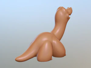 Cute friendly dinosaur for 3D printing and rendering 3D Print Model