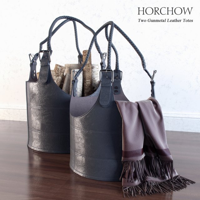 twometal leather totes 3D Model .c4d .max .obj .3ds .fbx .stl .blend 
