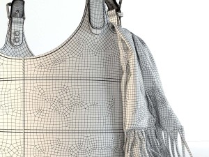twometal leather totes 3D Model
