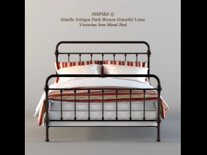 inspire q metal bed 3D Model