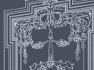 wall with stucco and molding Model 3D