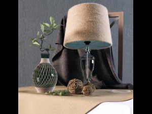 decorative set with lamp Model 3D