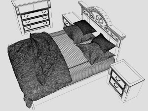ashleys bed 3D 模型
