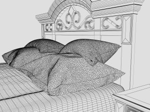 ashleys bed 3D 模型