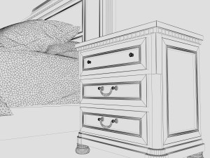 ashley bed 2 Modelo 3D