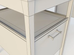 bridger library desk 3D Model