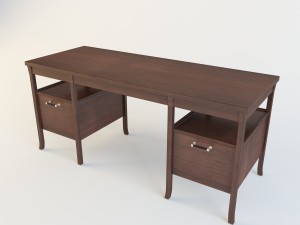bridger library desk 3D 模型