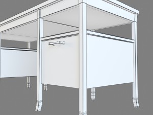 bridger library desk Modelo 3D