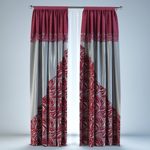 curtain Modelo 3D .c4d .max .obj .3ds .fbx .stl .blend 