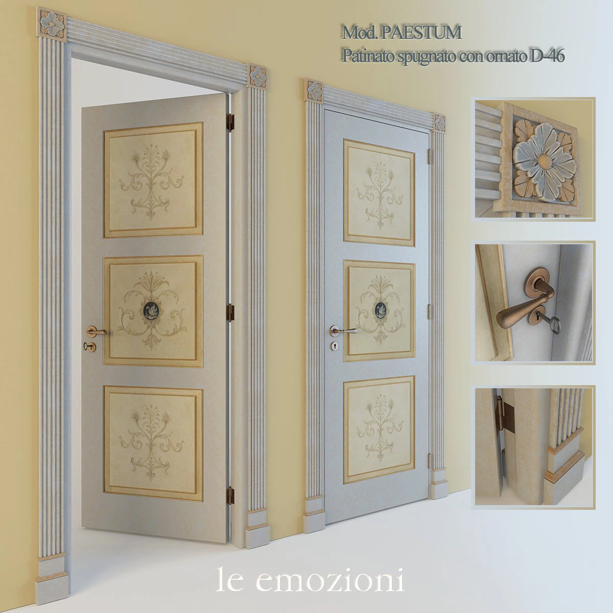 door emozioni 3D Model .c4d .max .obj .3ds .fbx .stl .blend