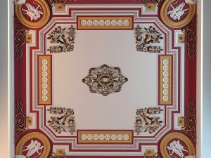 ceiling moldings canteen 3D Model
