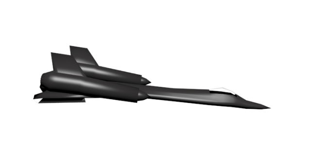 lockheed sr71 blackbird Model 3D .c4d .max .obj .3ds .fbx .stl .blend 