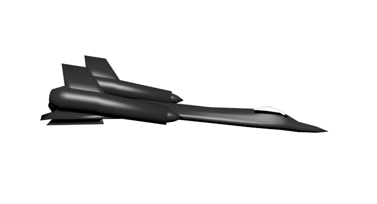 lockheed sr71 blackbird 3D Model .c4d .max .obj .3ds .fbx .stl .blend